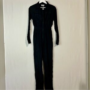 Urban Outfitters Lioness Women’s Lara Button Front Jumpsuit Black Size Small NWT